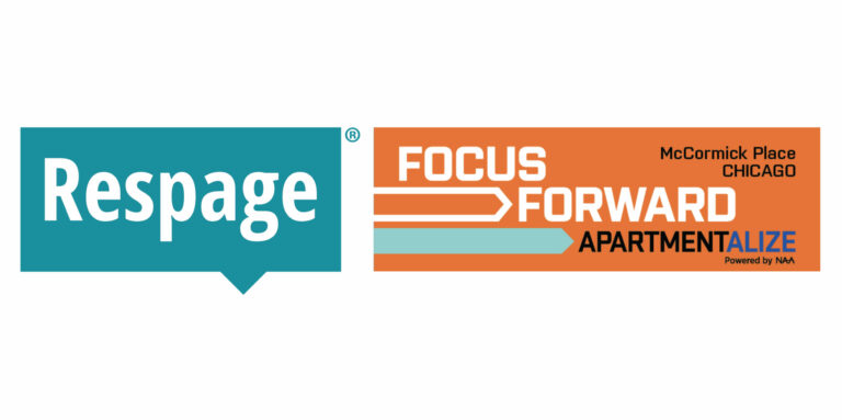 Respage logo with the Focus Forward - Apartmentalize logo