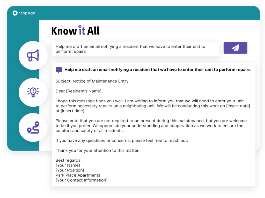 Graphic representing the Know it All dashboard