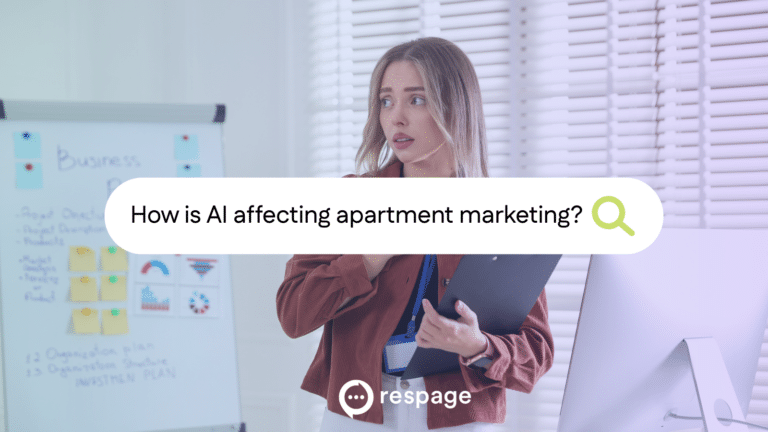 Nervous woman holding notebook with board in the back