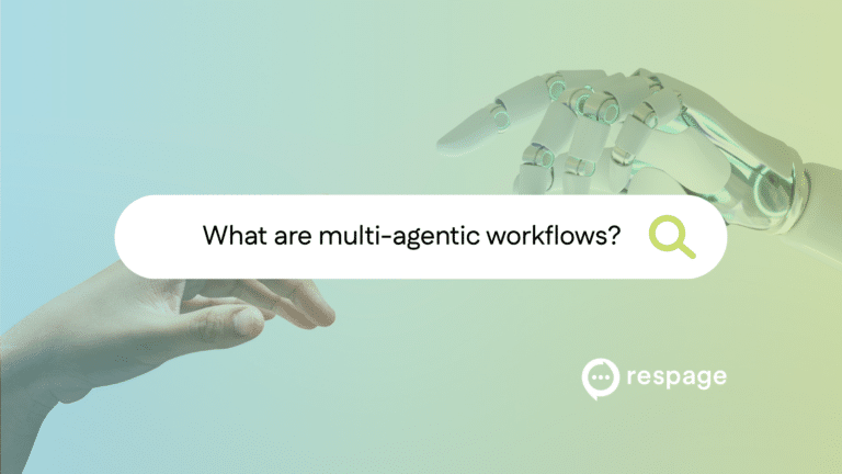 Pic of human hand and robot hand with what is multi-agentic approach overlay text